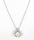 Elegant Pearl Spider Necklace